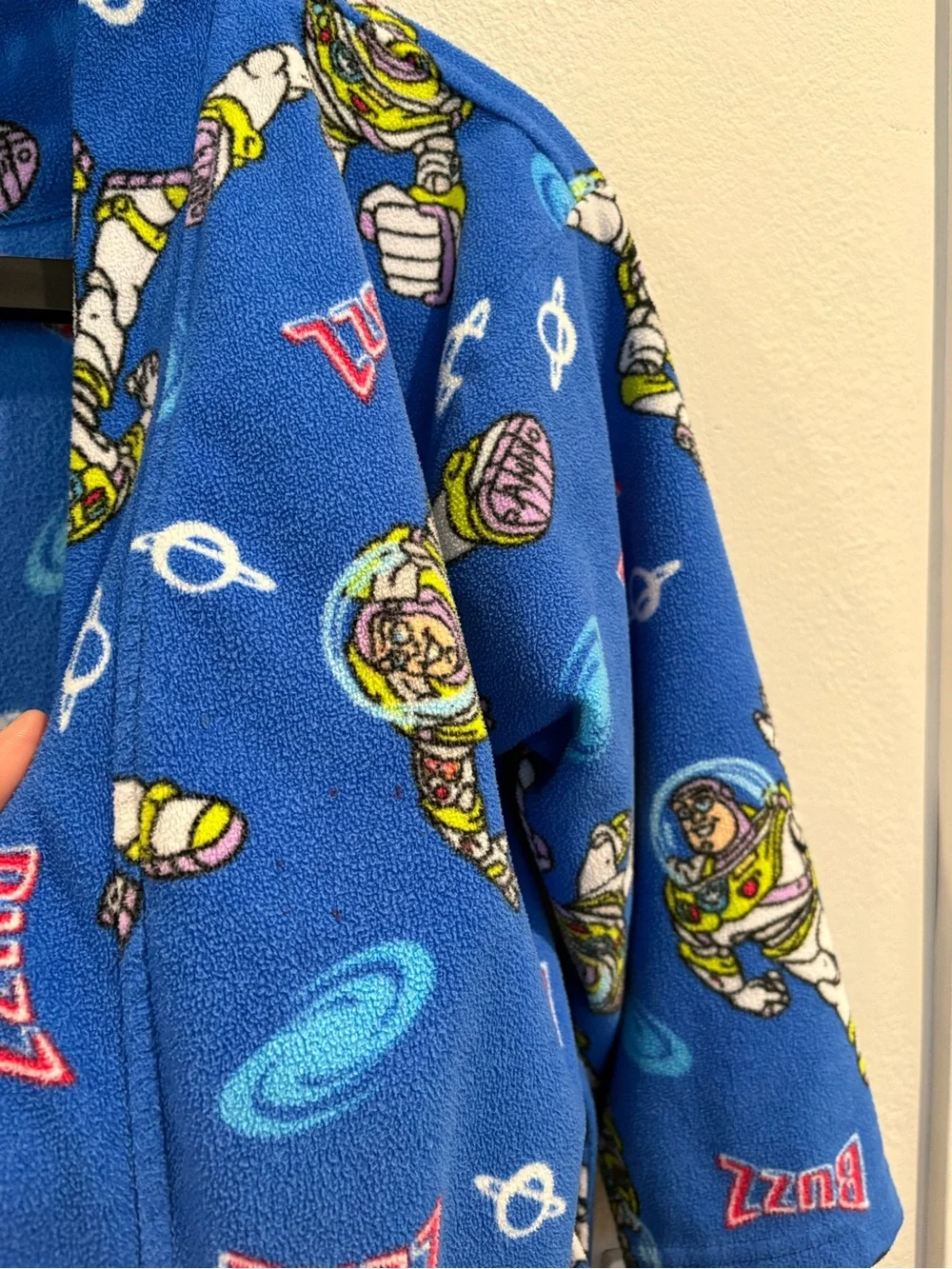Vintage Disney Pixar Buzz Lightyear Toy Story Kids Robe Size M 6/7 EUC - Picture 12 of 12